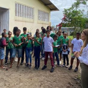 BAMIN na Mídia: entrega horta orgânica em escola municipal de Ilhéus é destaque no Jornal Bahia Meio Dia