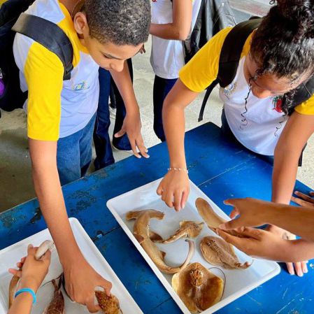 Mais uma escola é beneficiada com o projeto Cultura Oceânica da BAMIN