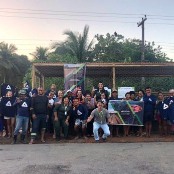 BAMIN entrega lixeira rural no Povoado de São José, entre Uruçuca e Ilhéus
