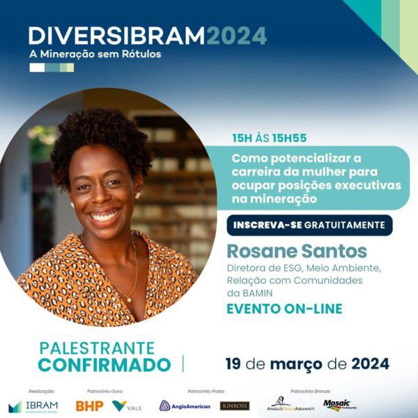 BAMIN discute o espaço da mulher na mineração no DIVERSIBRAM 2024