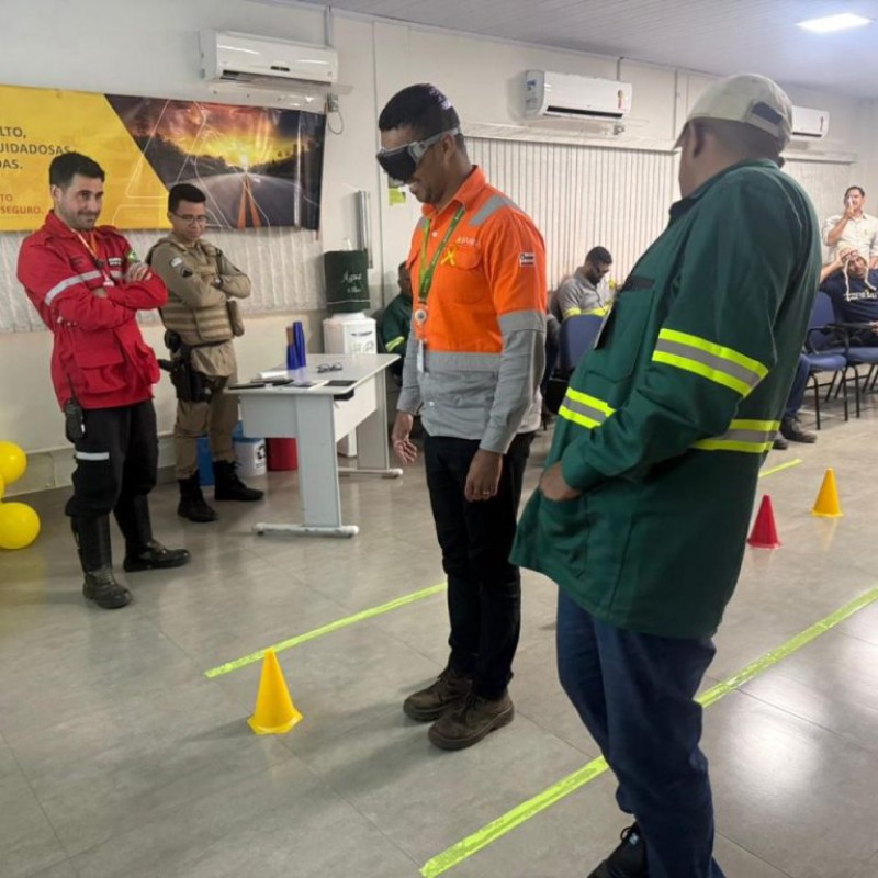 Ações educativas do Maio Amarelo fortalecem cultura de segurança na BAMIN