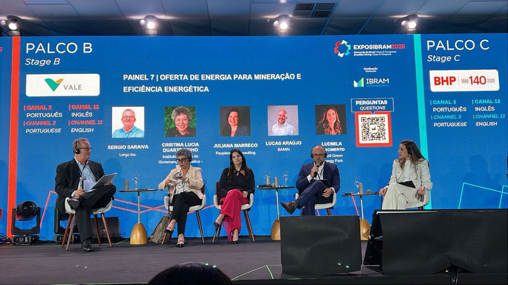 Diretor técnico e de estratégia da BAMIN participa de debate sobre eficiência energética e transição na mineração durante a Exposibram 2025