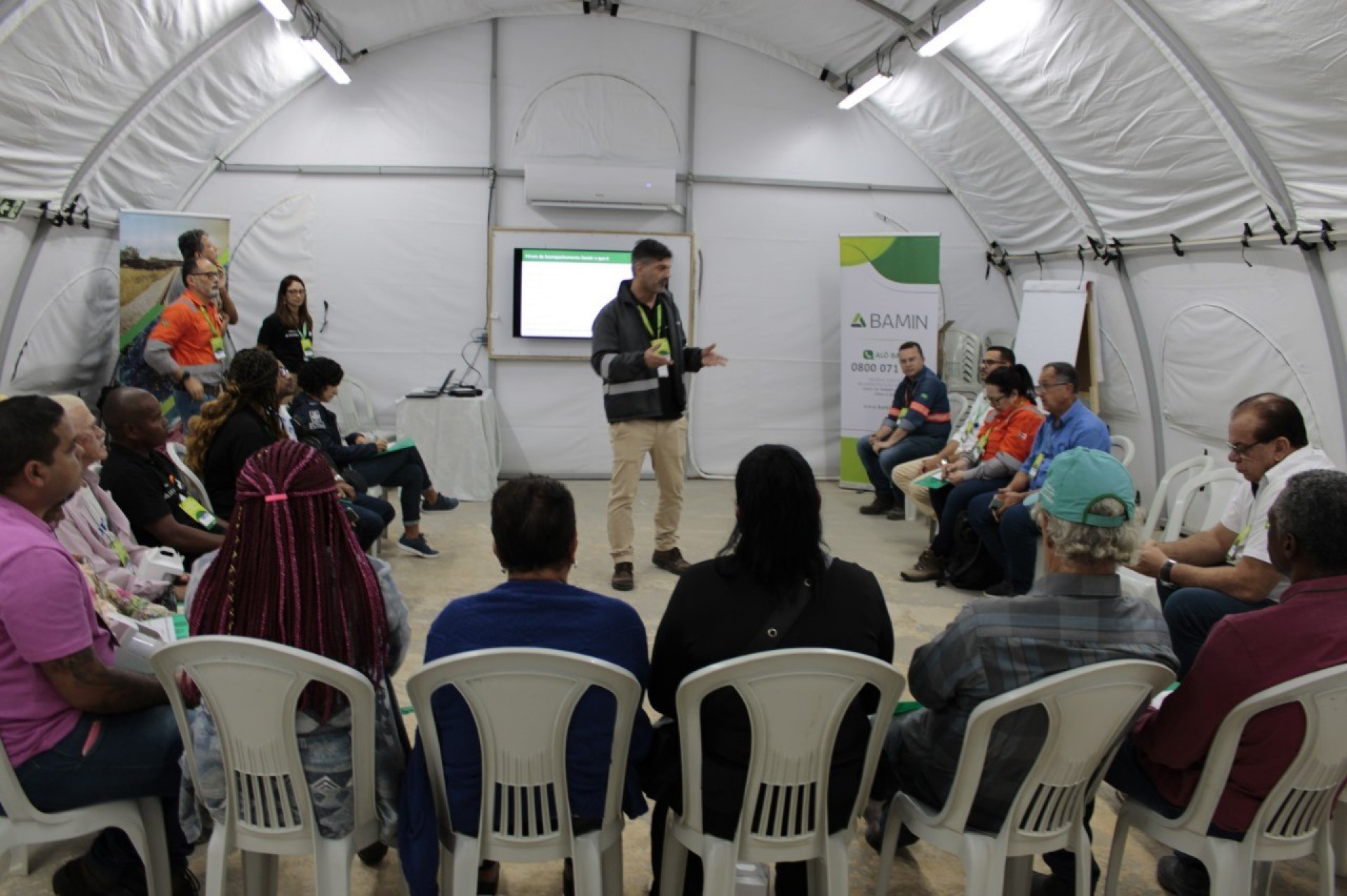 Comissão do Fórum de Acompanhamento Social realiza visita ao canteiro da FIOL 1 em Uruçuca