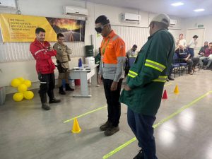 Ações educativas do Maio Amarelo fortalecem cultura de segurança na BAMIN
